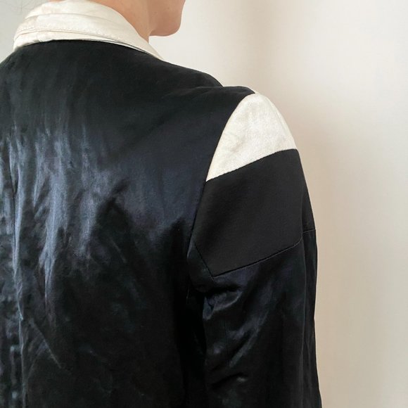 Haider Ackermann Crinkle satin tuxedo jacket, size 40FR - Picture 4 of 5